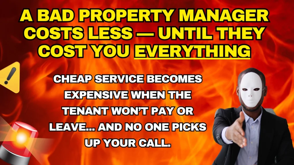 Beware of bad property managers